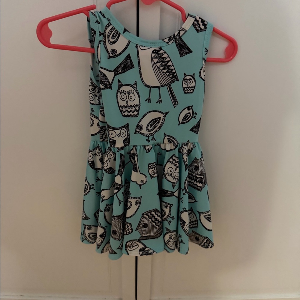 Dot Dot Smile-Cute Owl Print Dress